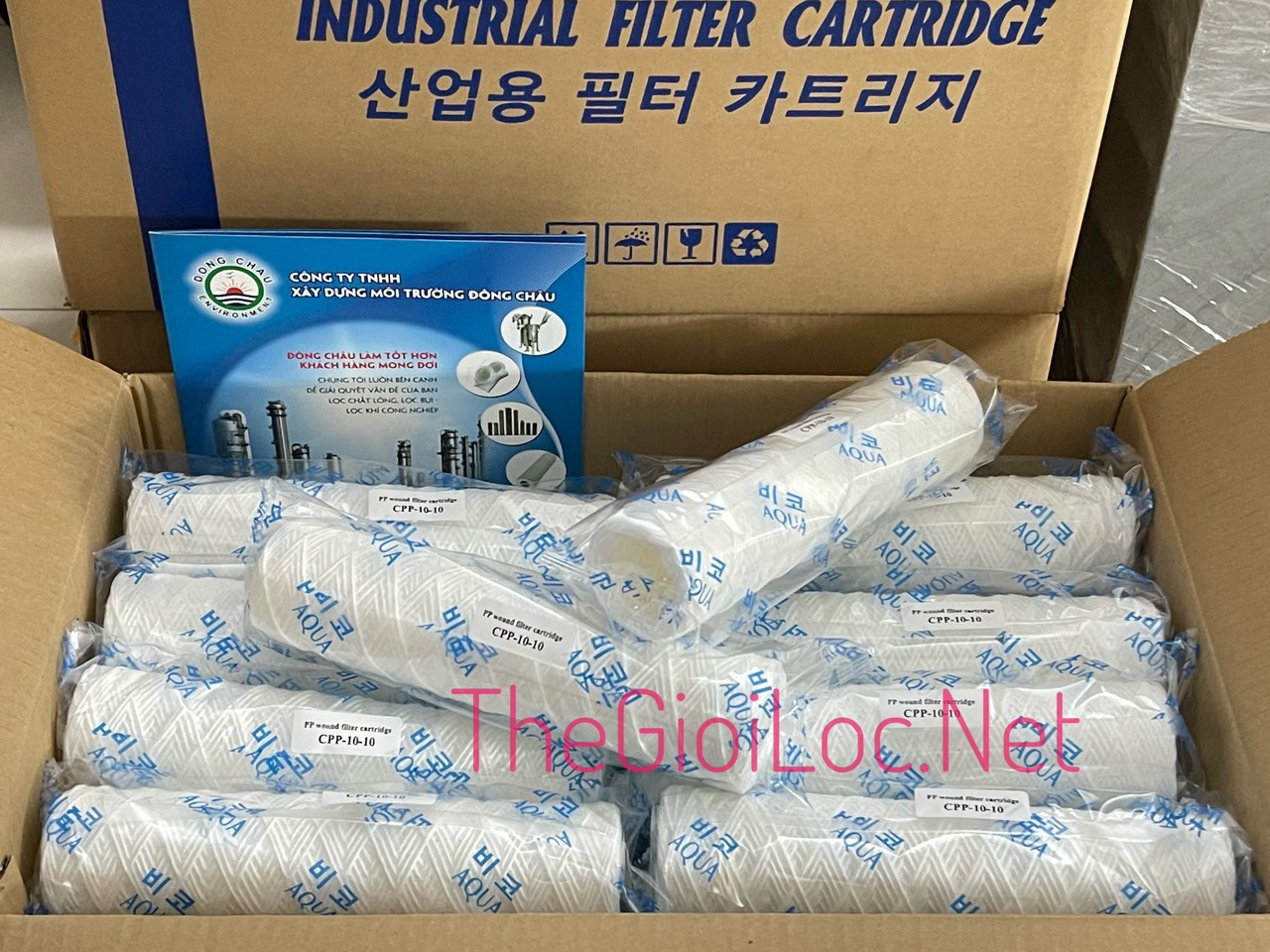 thông tin chi tiết CPP-10 micron-10 inch Lõi lọc sợi cuốn Aqua