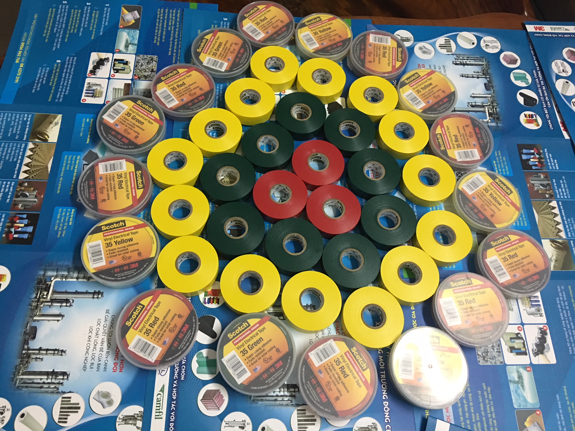 Băng keo cách điện 9 màu 3M Scotch 35