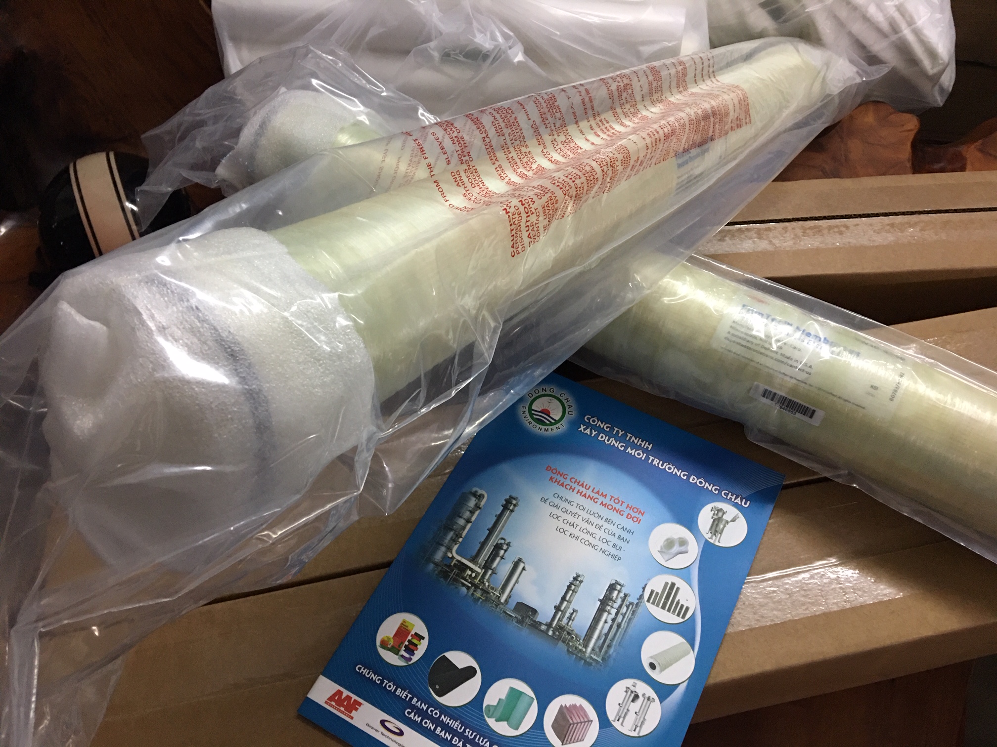 chi tiết xé bao Màng lọc RO áp cao Dupont BW30-4040