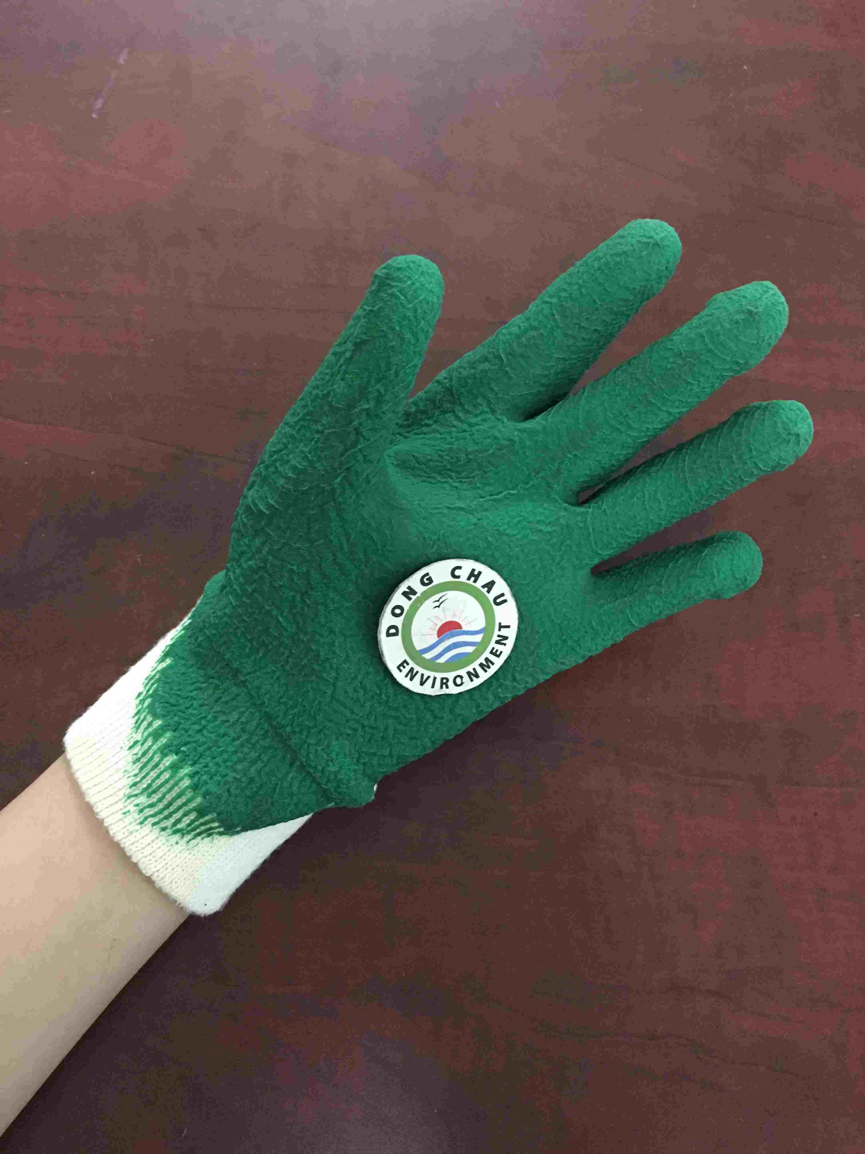 găng tay cotton màu xanh chuyên dụng cao cấp