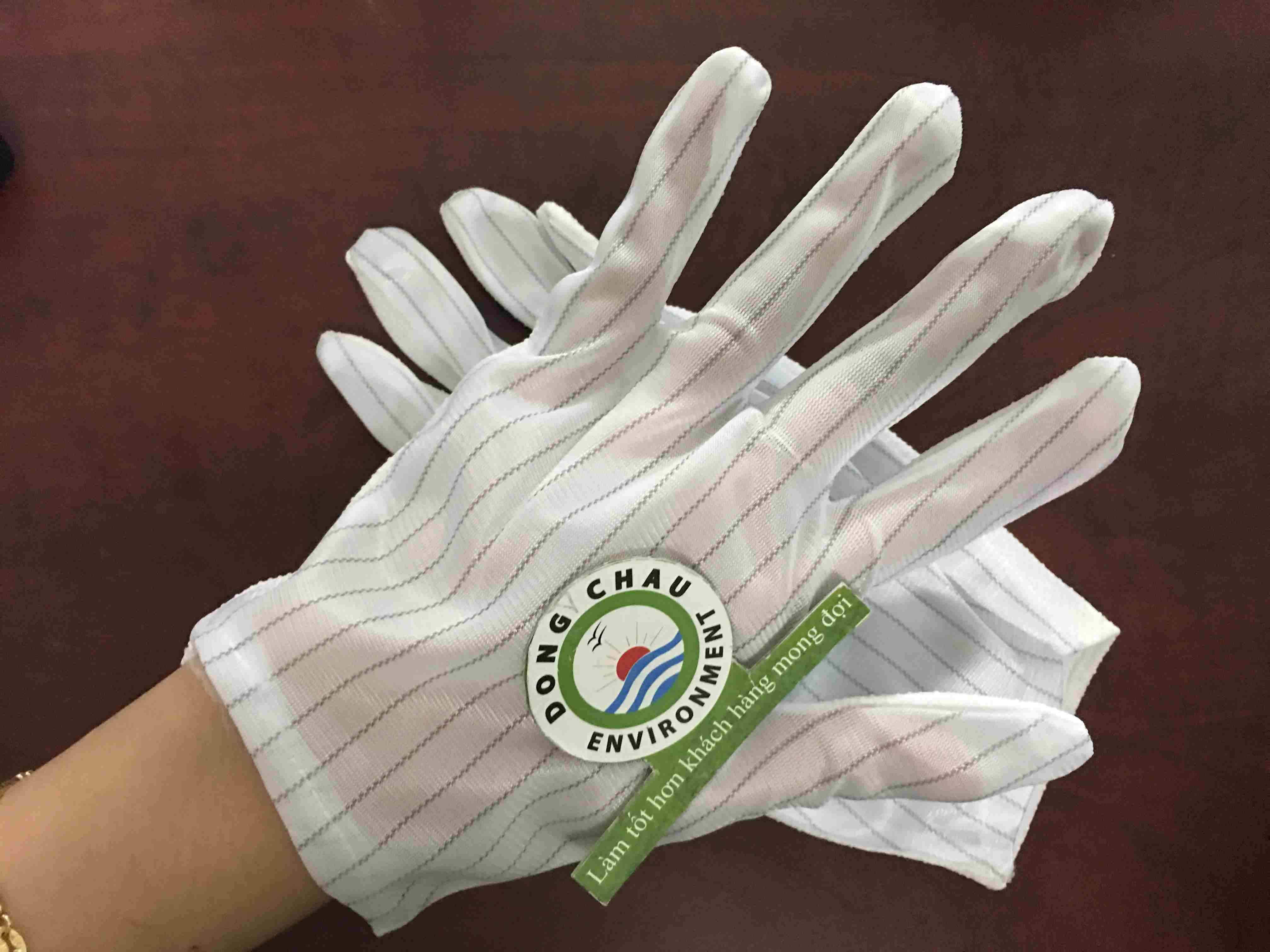 Găng tay vải phòng sạch chống tĩnh điện