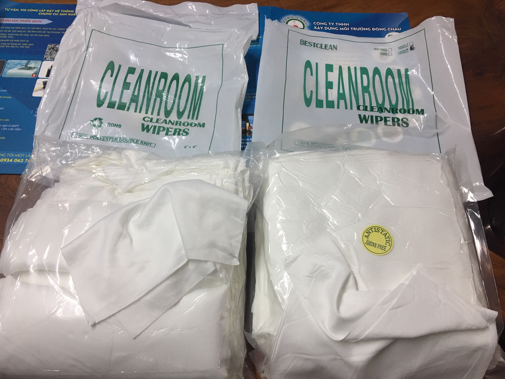 Khăn lau phòng sạch CleanRoom chất lượng
