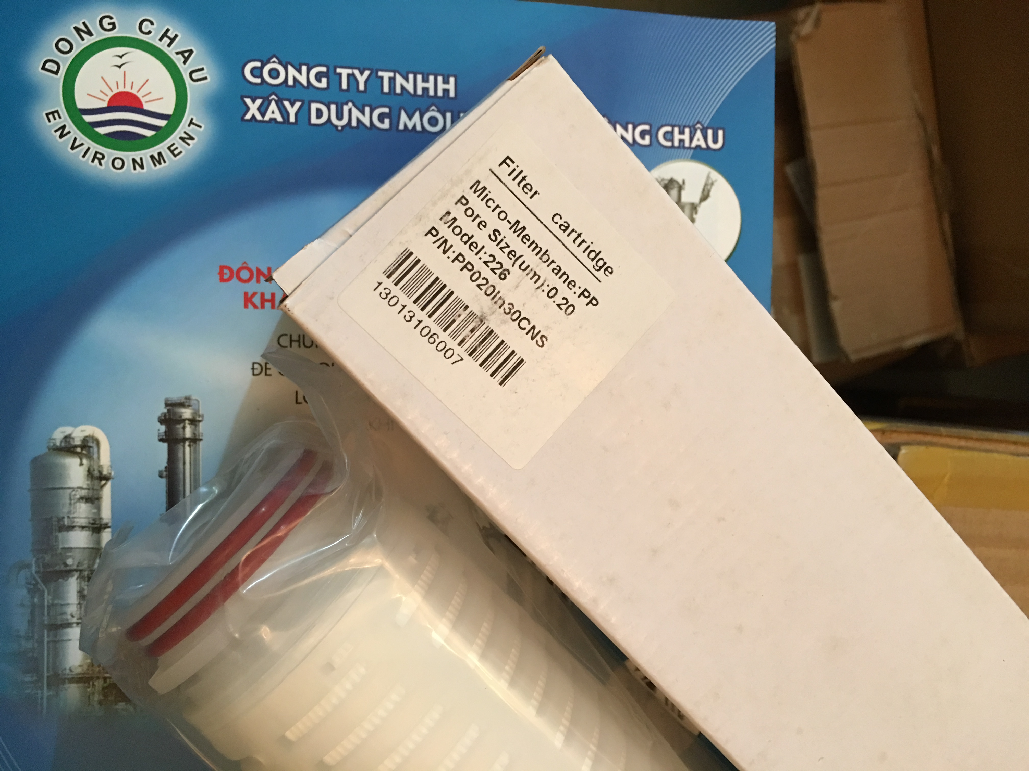 Lõi lọc giấy xếp 0.2 micron 30 inch oring 226