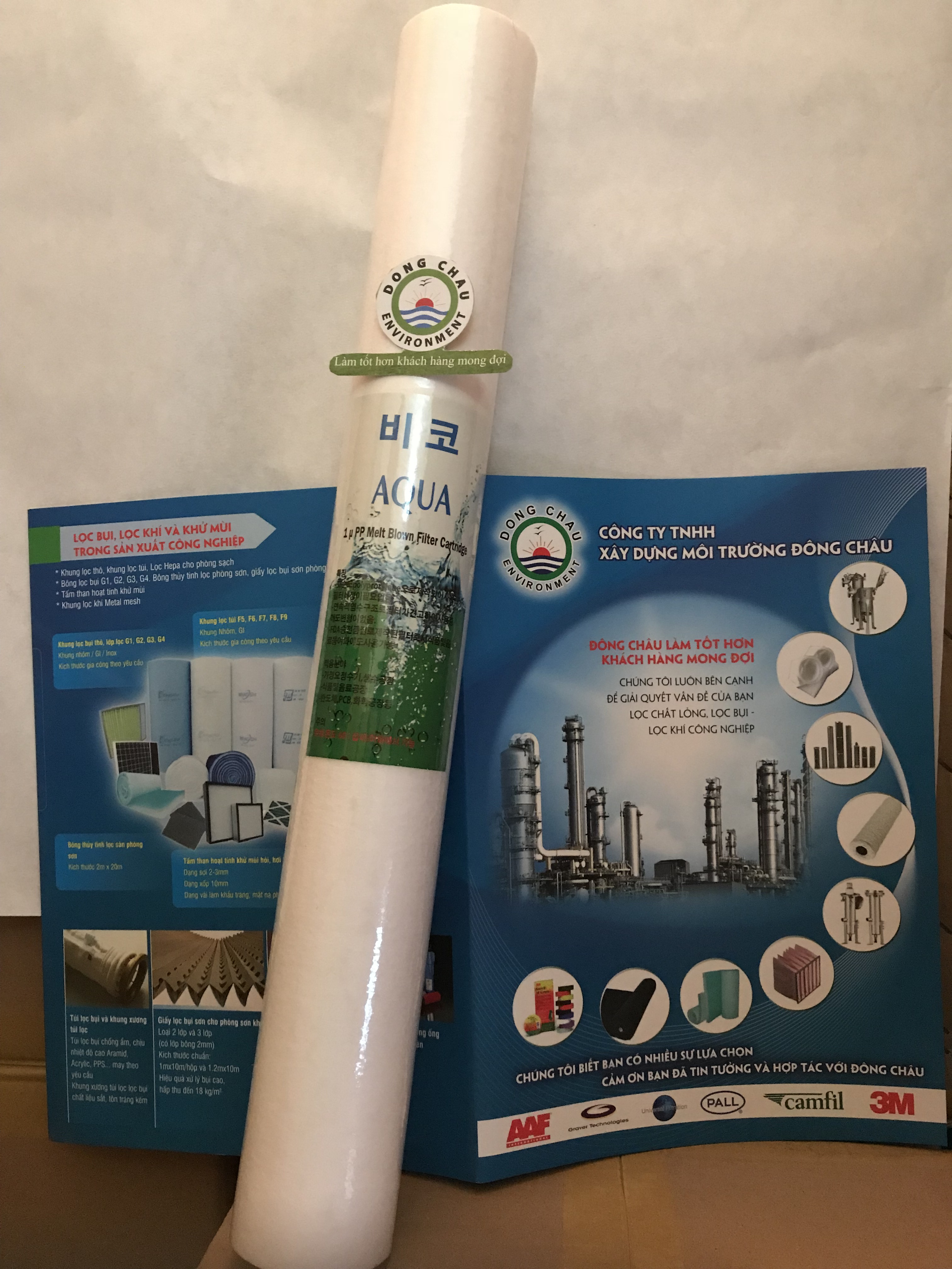 lõi lọc bông nén được sản xuất và phân phối tại địa chỉ Đông Châu qua đường dây hotline 02862702191
