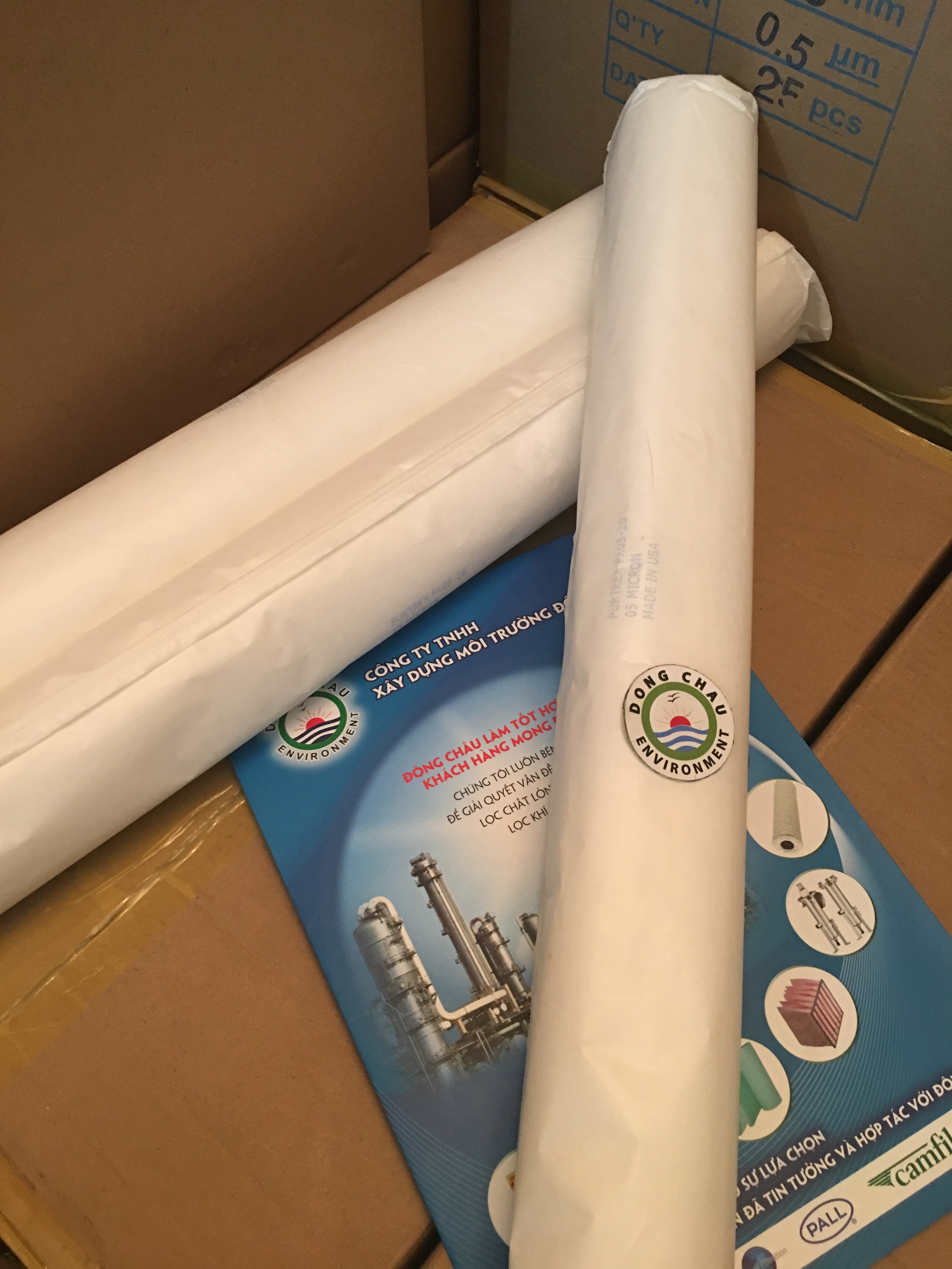 liên hệ đông châu phân phối Lõi lọc nén 5 micron 20 inch của Mỹ