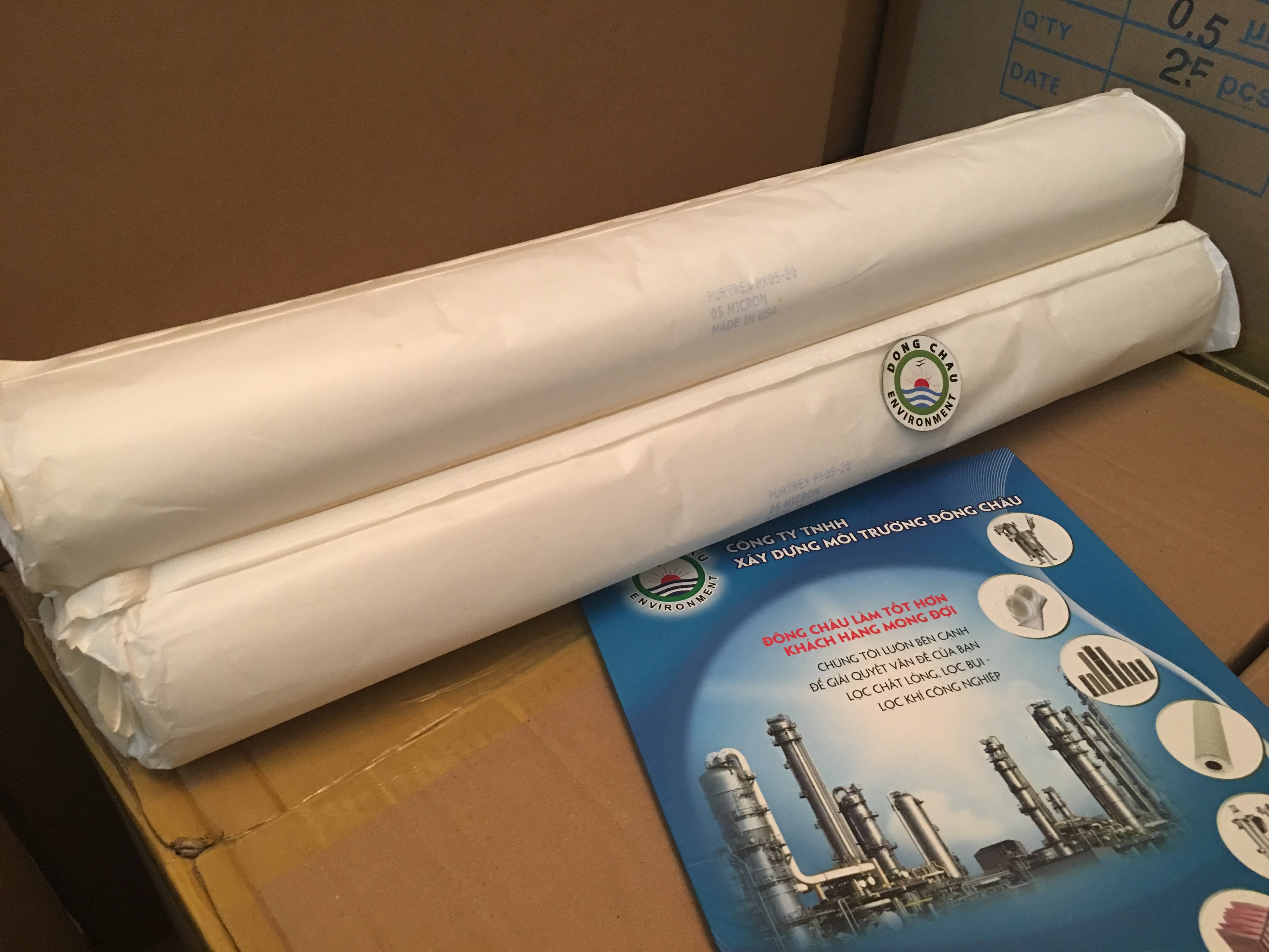 thông tin chi tiết sản phẩm Lõi lọc nén 5 micron 20 inch của Mỹ