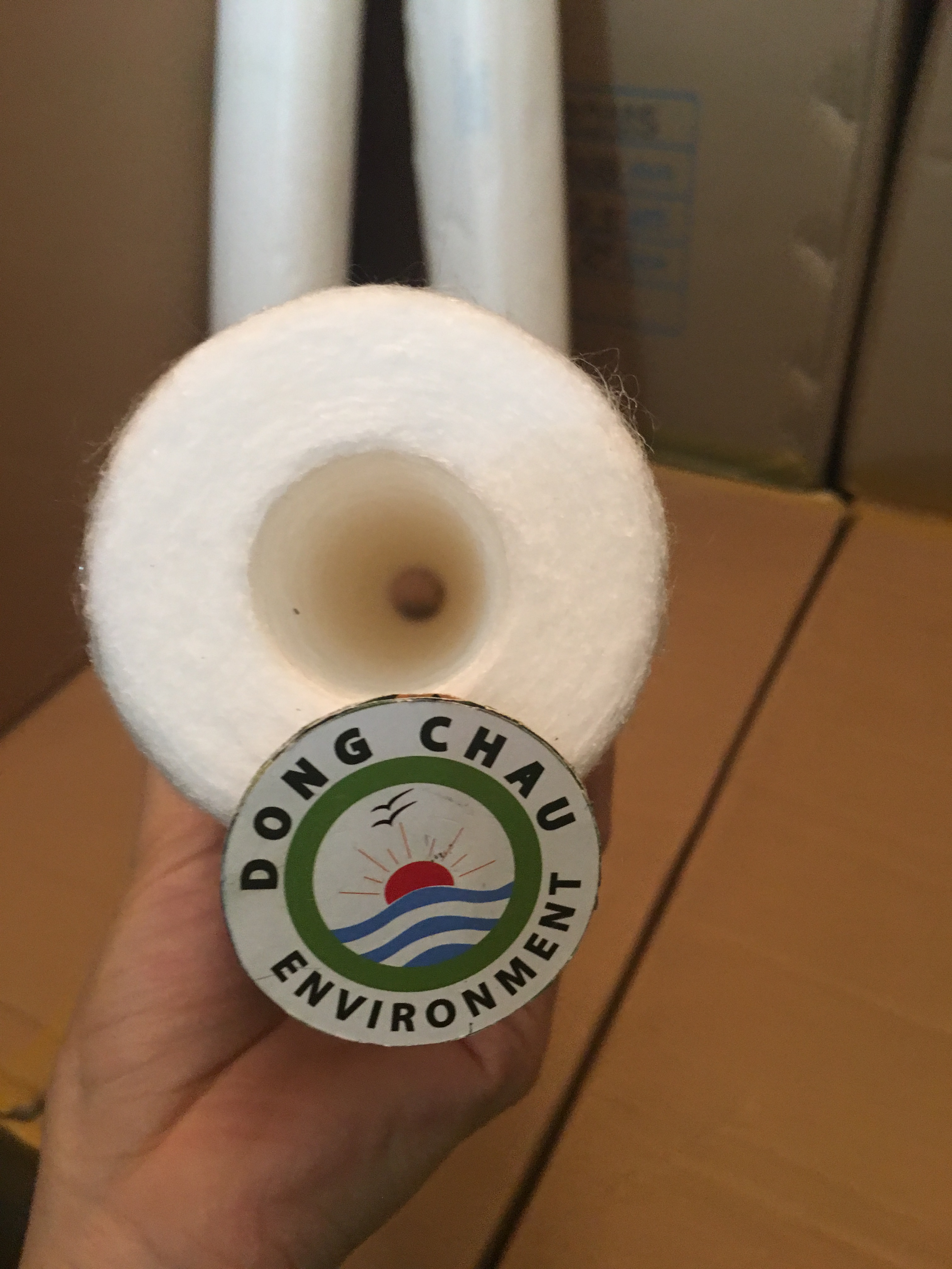 cấu tạo bông gòn bên trong lõi lọc nén nhập khẩu chính hãng 5 micron 20 inch usa