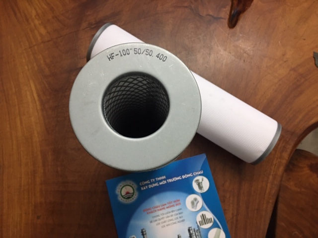 chi tiết cấu tạo trên đầu Lõi lọc dầu bông gòn ép vải nỷ siêu mịn lọc dầu