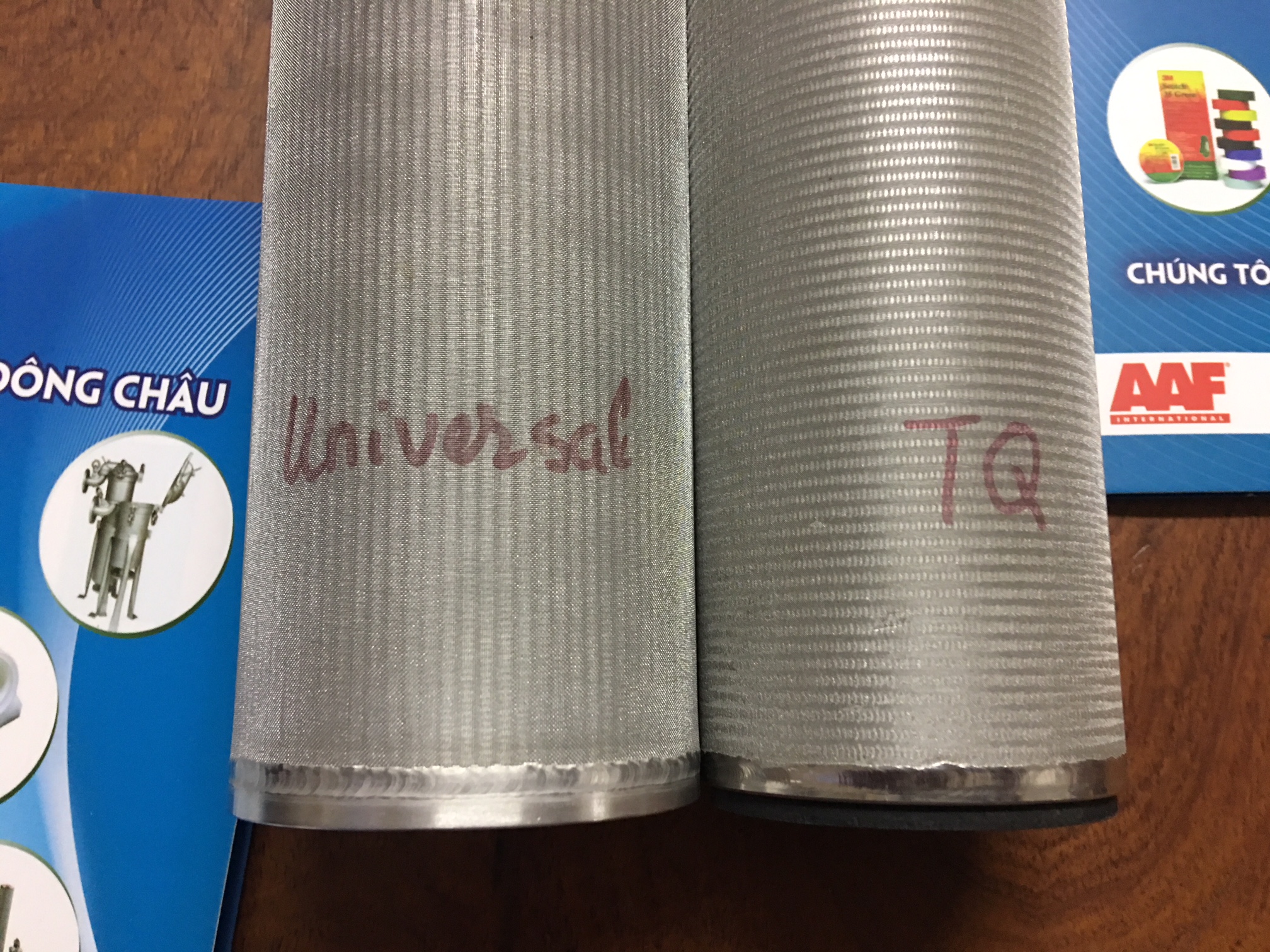 so sánh Lõi Lọc Inox Trung Quốc và universal singapore