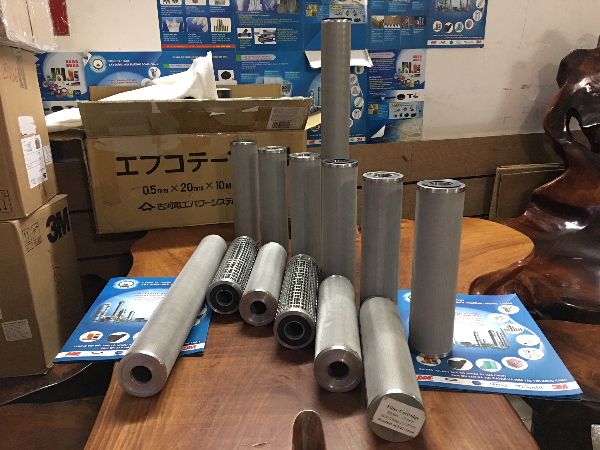 liên hệ đông châu phân phối Lõi Lọc Inox Trung Quốc 10 inch và 20 inch