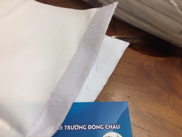 chi tiết May Băng Keo Gai Dính Tấm Vải Ép Bùn Khung Bản