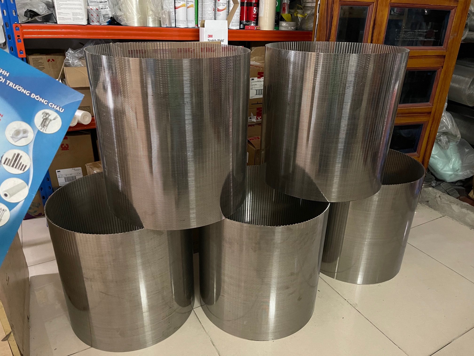 cấu tạo chi tiết Ống lọc khe OD500mm kiểu Johnson chặn rác