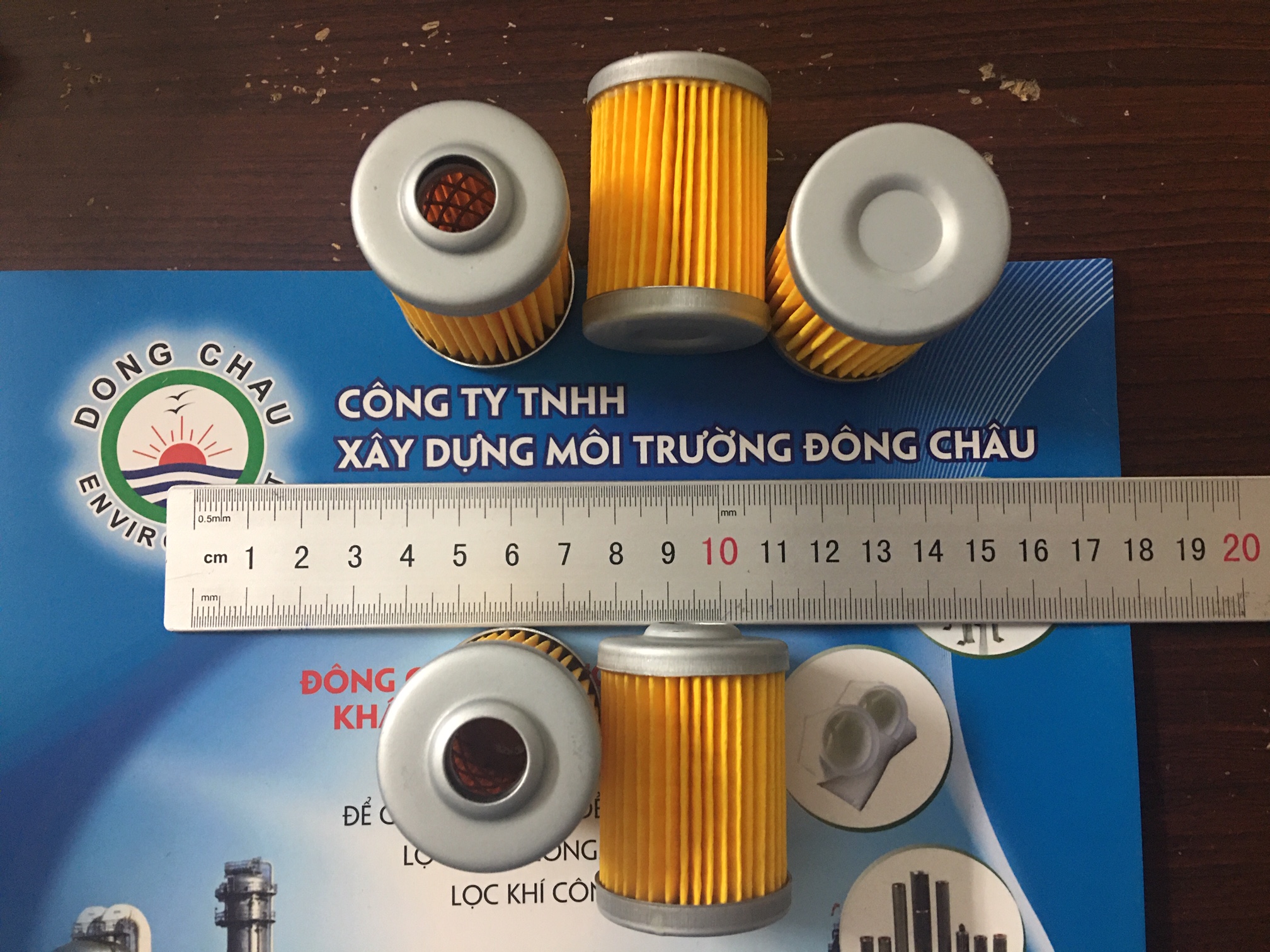 phân phối giá sỉ Phin lõi lọc gió 2 mặt lưới cellulozo màu vàng