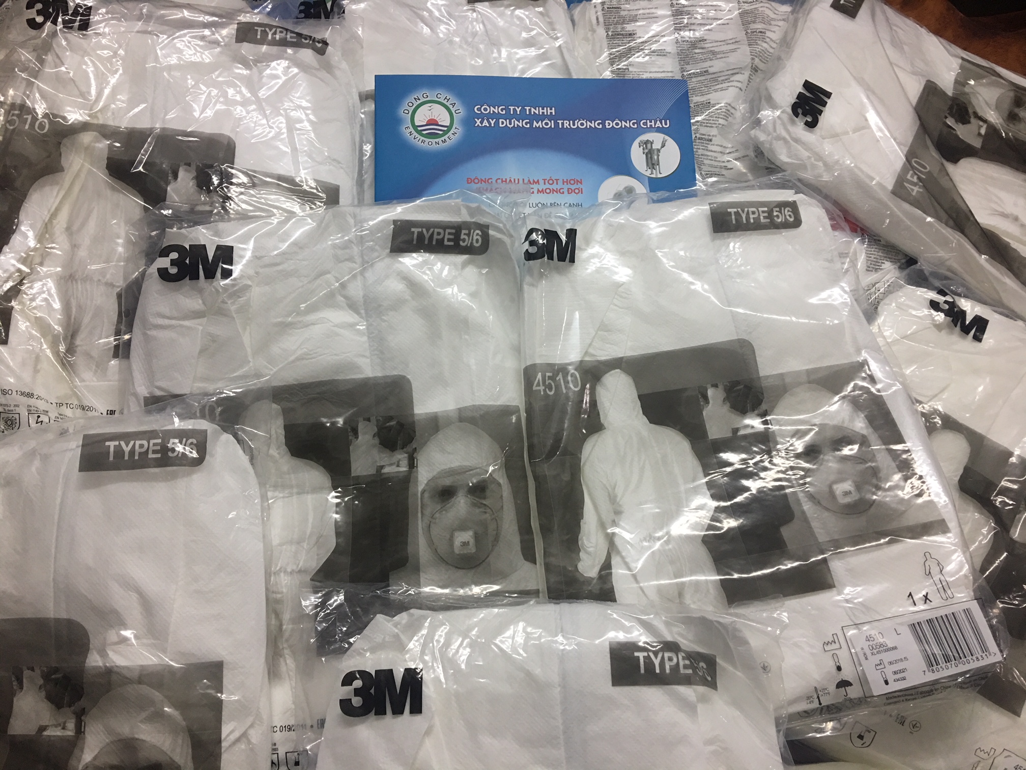 liên hệ đông châu phân phối Quần áo chống hóa chất 3M 4510