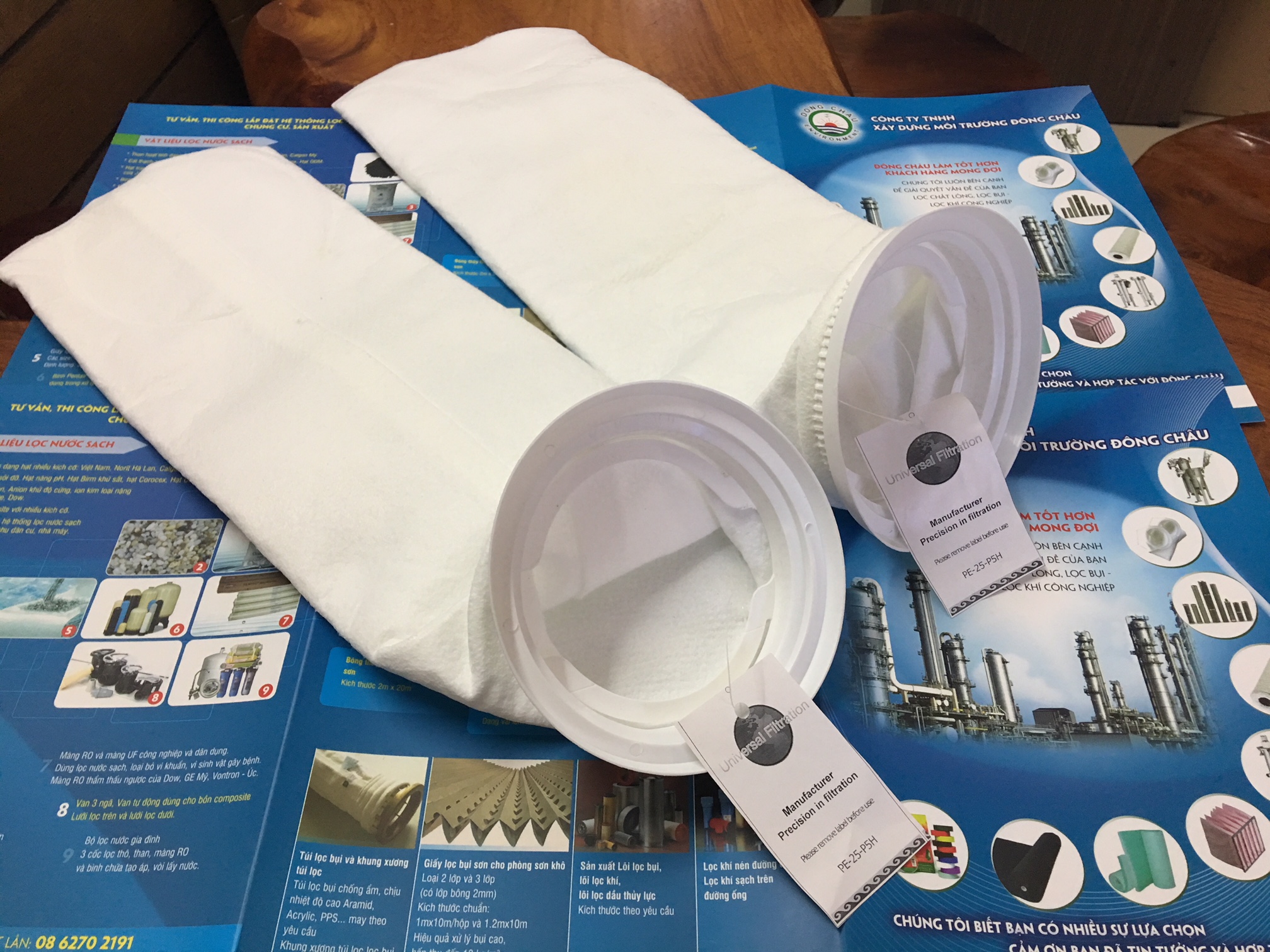 liên hệ đông châu phân phối Túi Lọc PE 25 Micron Size 5