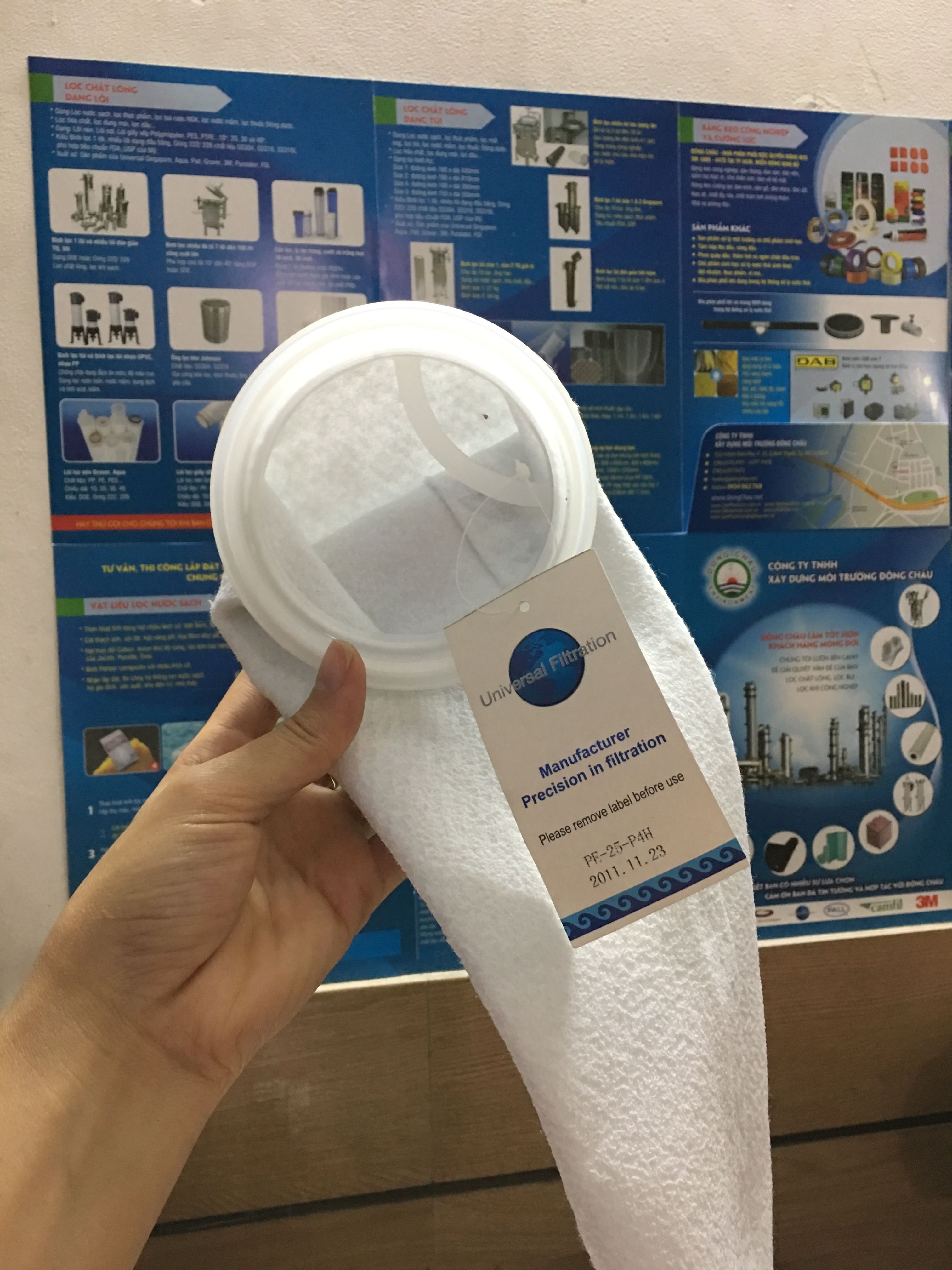 liên hệ đông châu phân phối Túi lọc PE 5 micron size 4