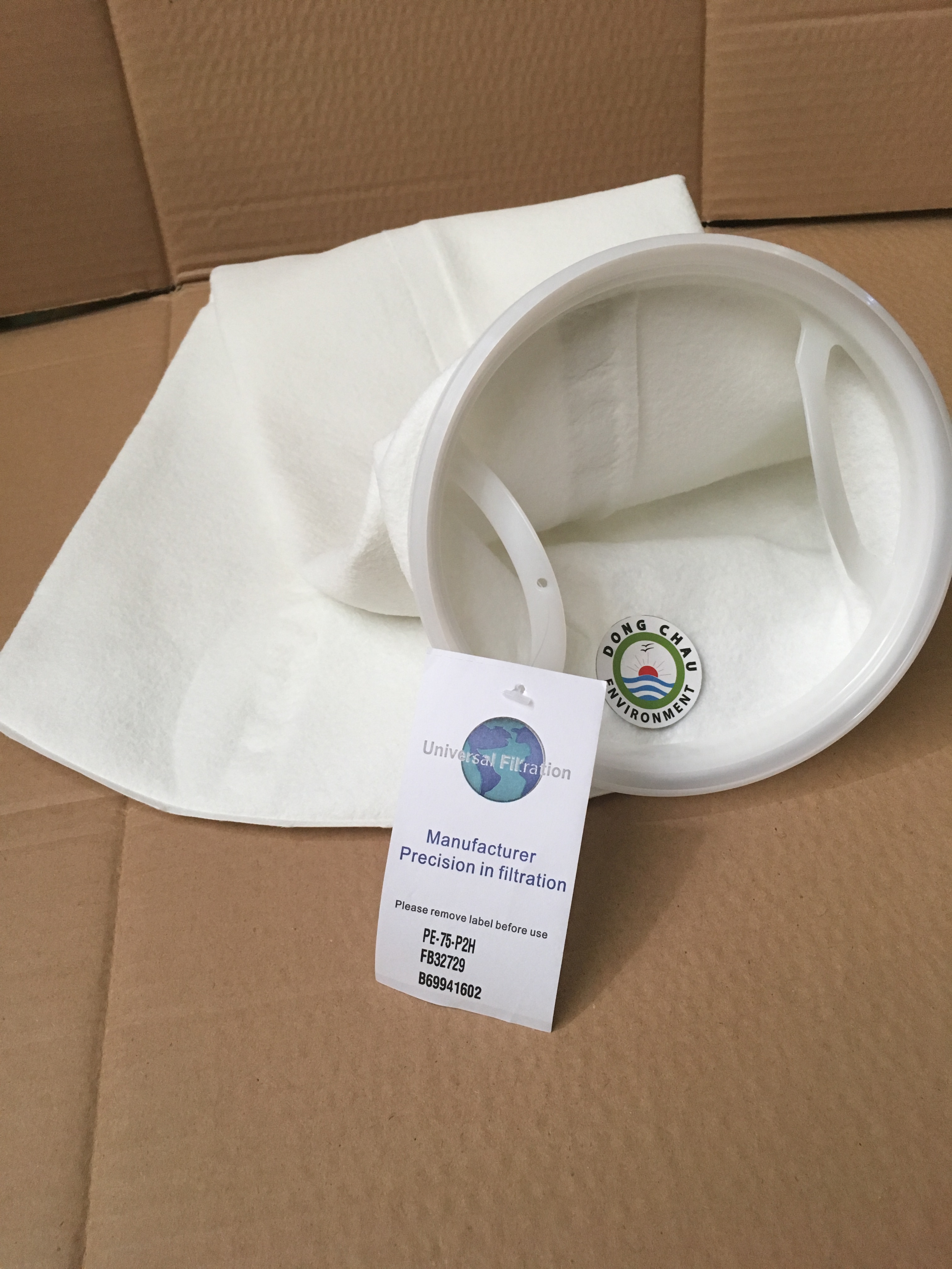 cấu tạo chi tiết vành ép nhựa Túi lọc PE 75 micron size 2