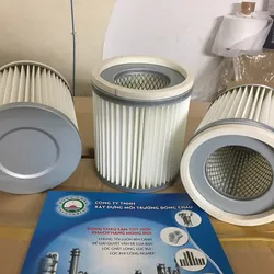 Phin lọc bụi giấy nhựa PE đáy bằng