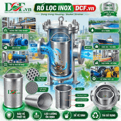 Rổ lọc inox đục lỗ 3mm dày 1mm lưới trong 40 mesh