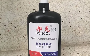 Chai keo UV dán kính pha lê trong suốt nhanh khô boncol 101 250ml