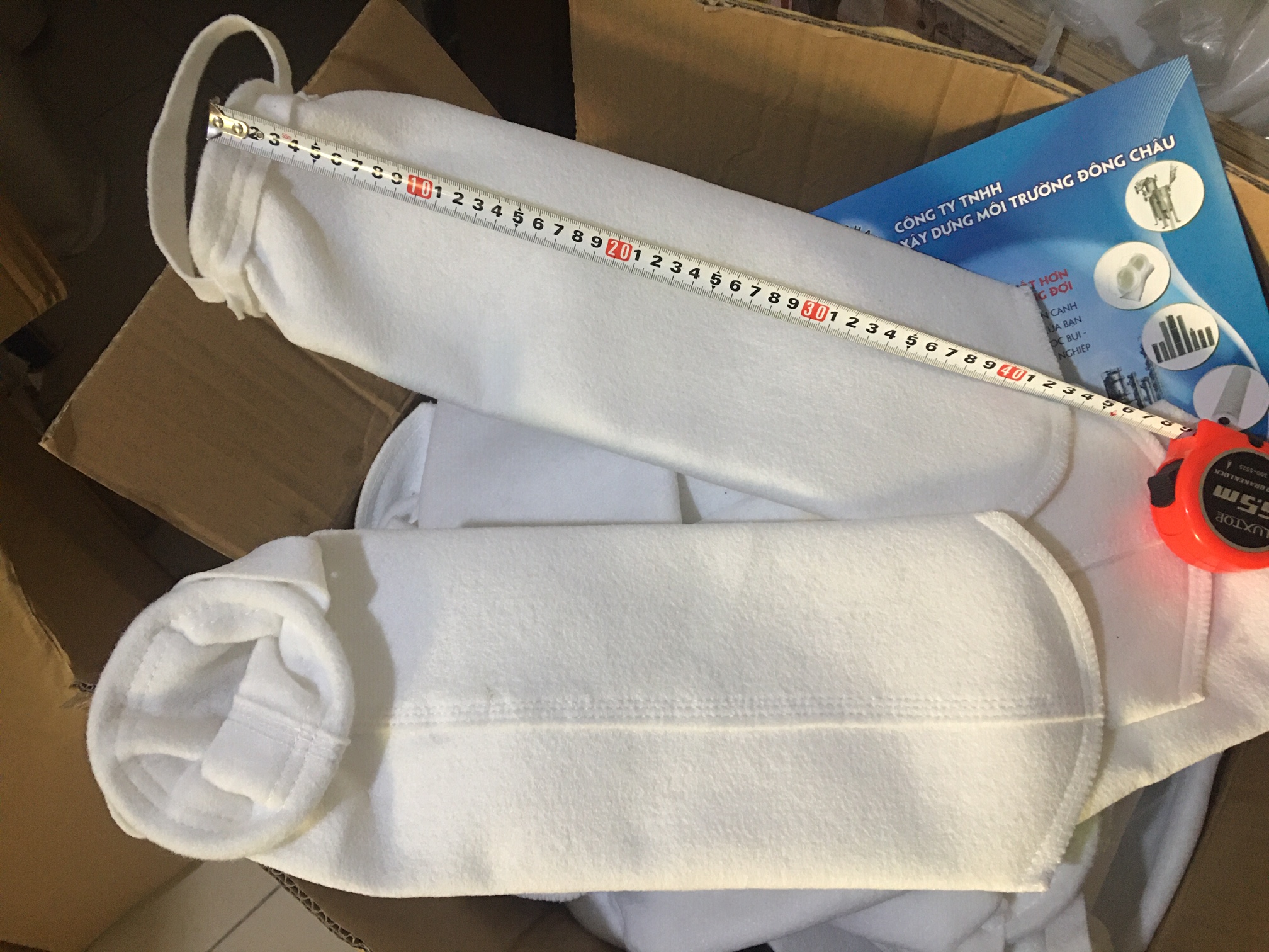 liên hệ đông châu phân phối Túi vải lọc polyester vòng inox size 4