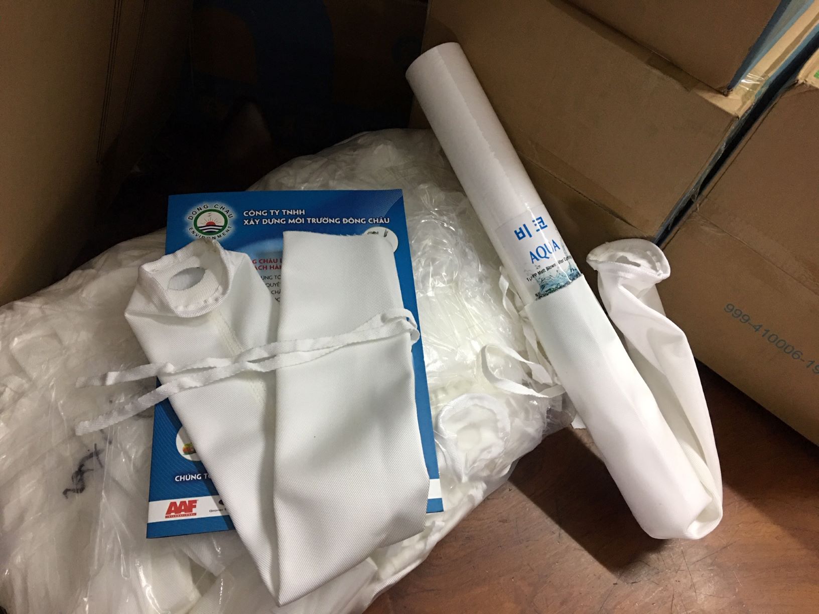 phân phối giá sỉ Túi Vải dệt PP Catod bọc lõi lọc 20 inch