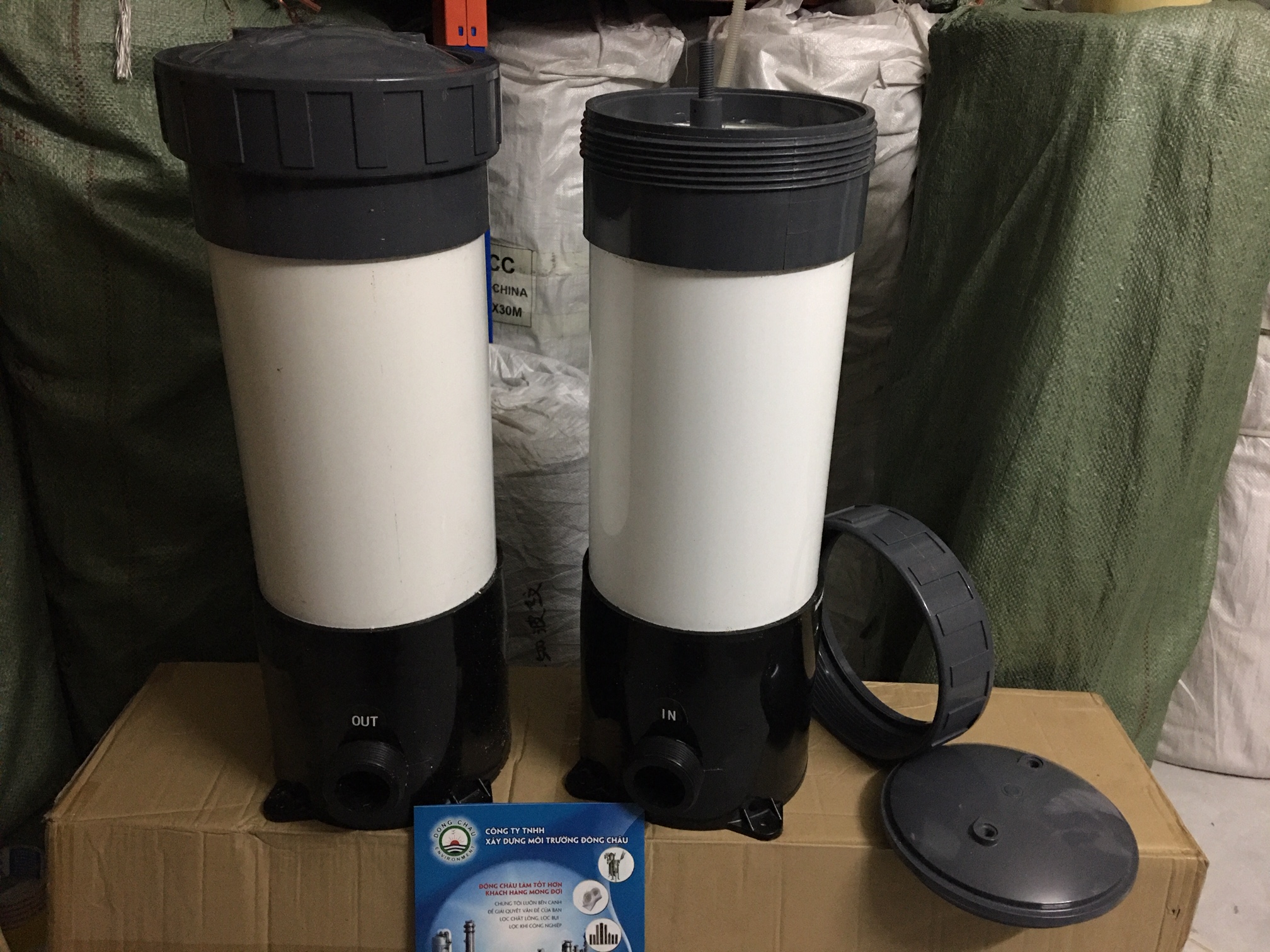 liên hệ đông châu phân phối Bình nhựa lọc nước công nghiệp uPVC 5 lõi 20 inch