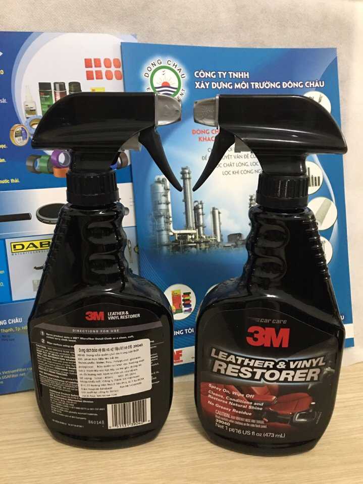 Chai xịt đánh bóng và bảo vệ da xe ô tô 3M 39040