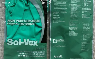 Găng tay làm việc với hóa chất Ansell Sol-vex 37-175