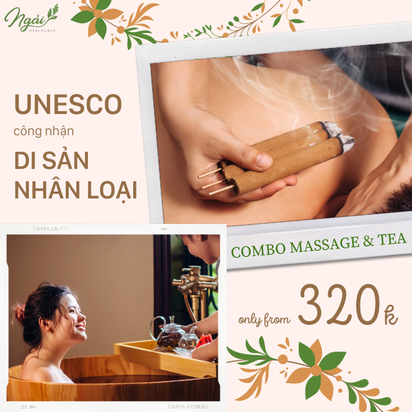 COMBO MASSAGE & TEA - 1000 SUẤT MASSAGE 0Đ