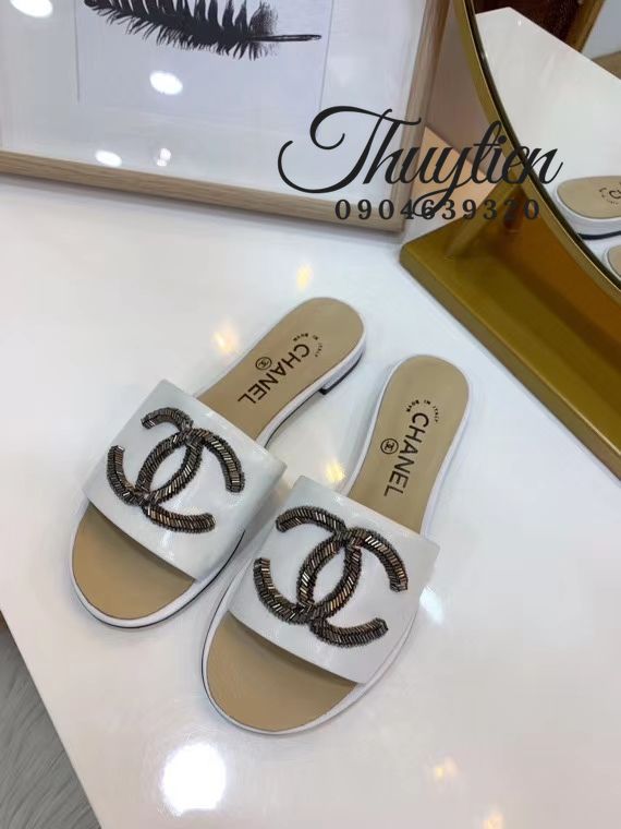 Bán Dép Lê Hiệu Chanel Vip Đính Đá - Shop Sỉ Giày Dép Uy Tín Q3 Tphcm