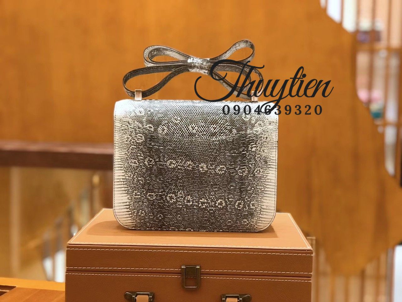 Giá Túi Hermes Constance Da Thằn Lằn Vip - Order túi Xách Gửi Việt Kiều Mỹ