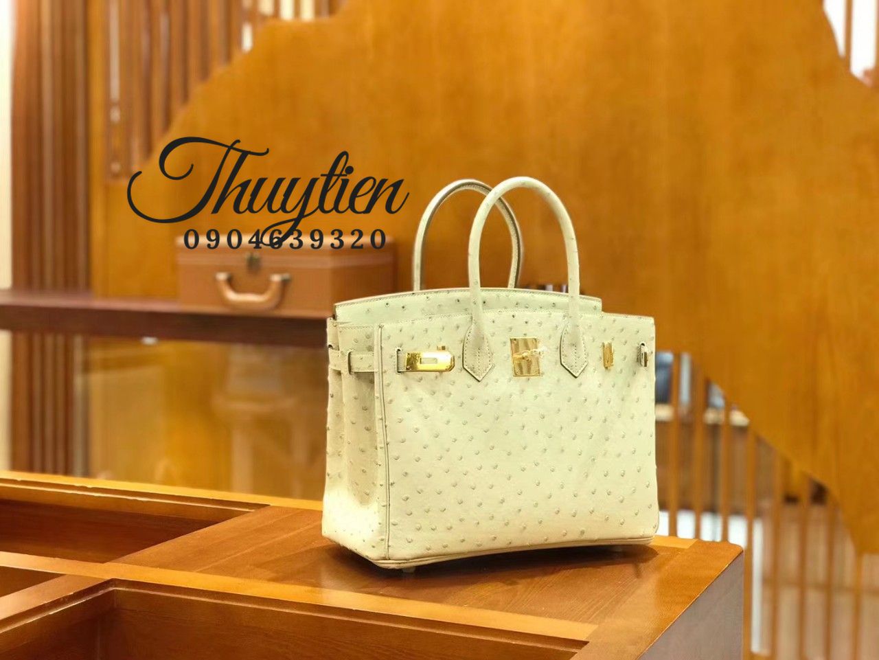 Shop Túi Xách Hm Birkin Da Đà Điểu - Order Túi Xách Vip Like Auth