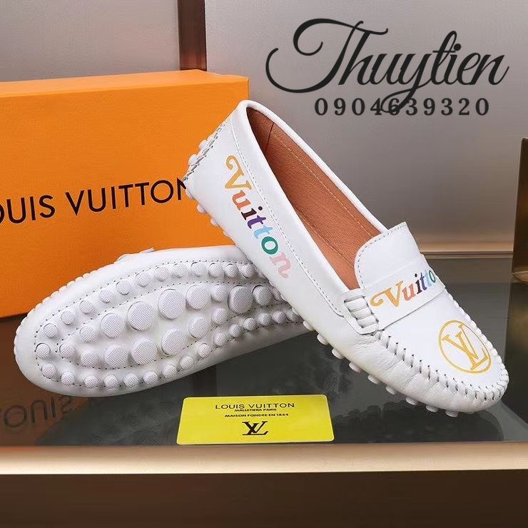 Giày nam đế bệt Louis Vuitton Caro nâu MC02  LOUIS KIMMI STORE