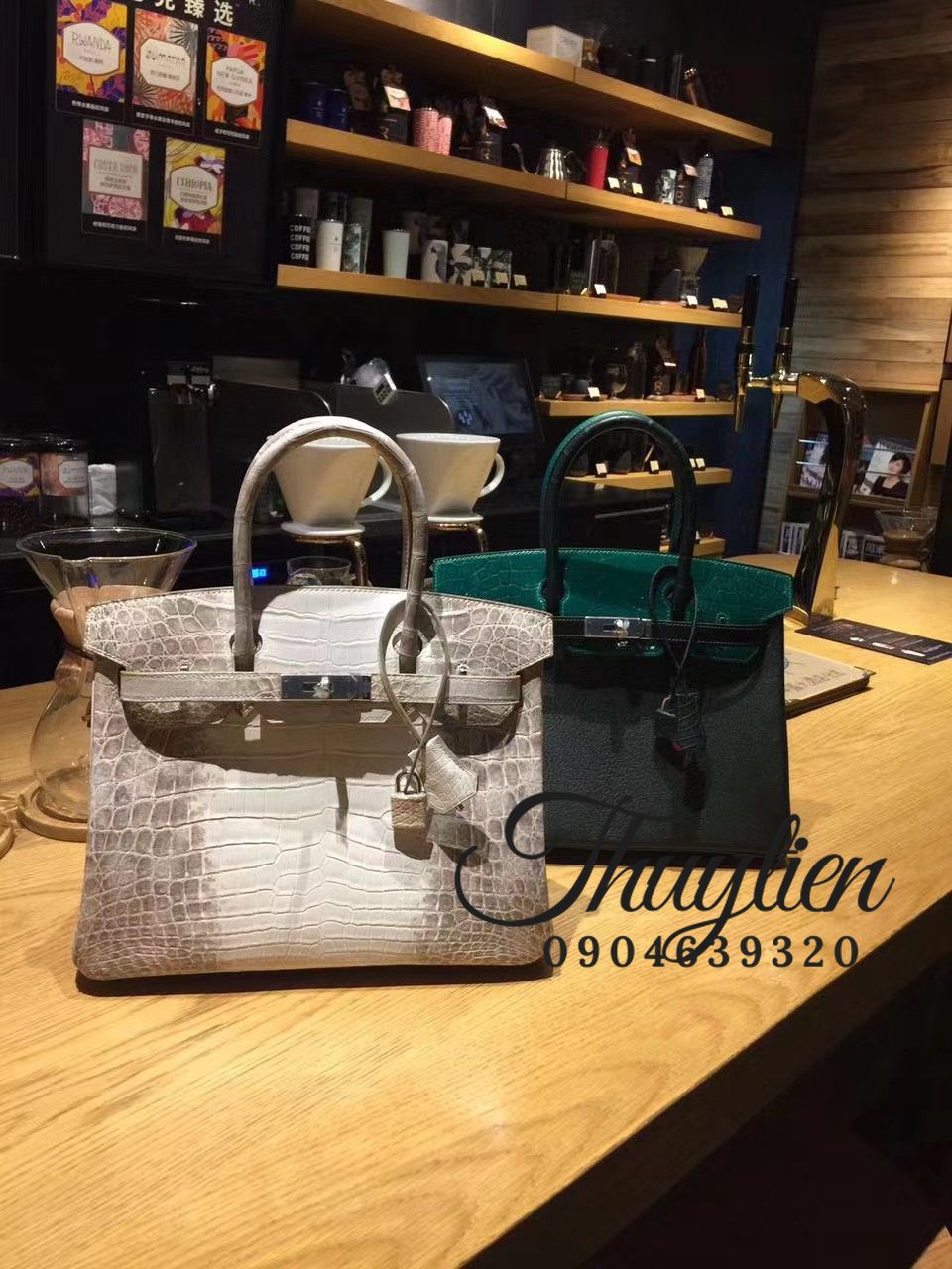 Shop Túi Hm Birkin Da Cá Sấu Bạch Tạng Vip - Túi Xách Hermes Gửi Đi Mỹ