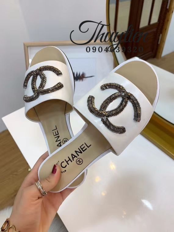 Bán Dép Lê Hiệu Chanel Vip Đính Đá - Shop Sỉ Giày Dép Uy Tín Q3 Tphcm