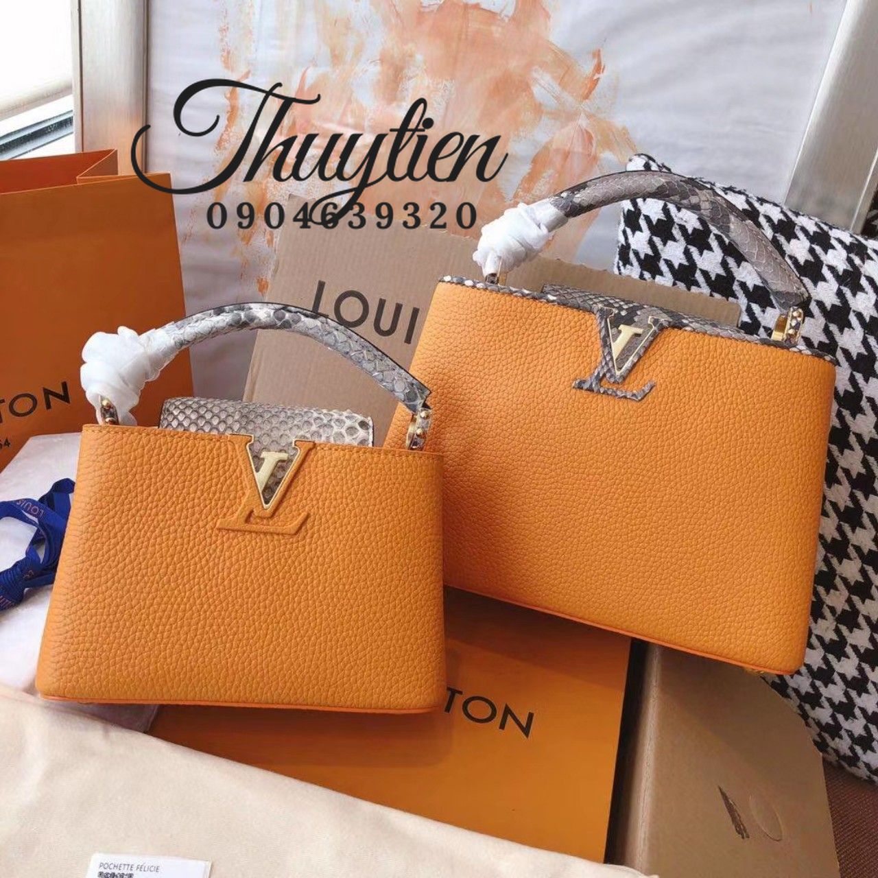 Order Sỉ Túi Xách Louis Vuitton Capucines Siêu Cấp Vip - Xem Giá Sỉ Tại Zalo