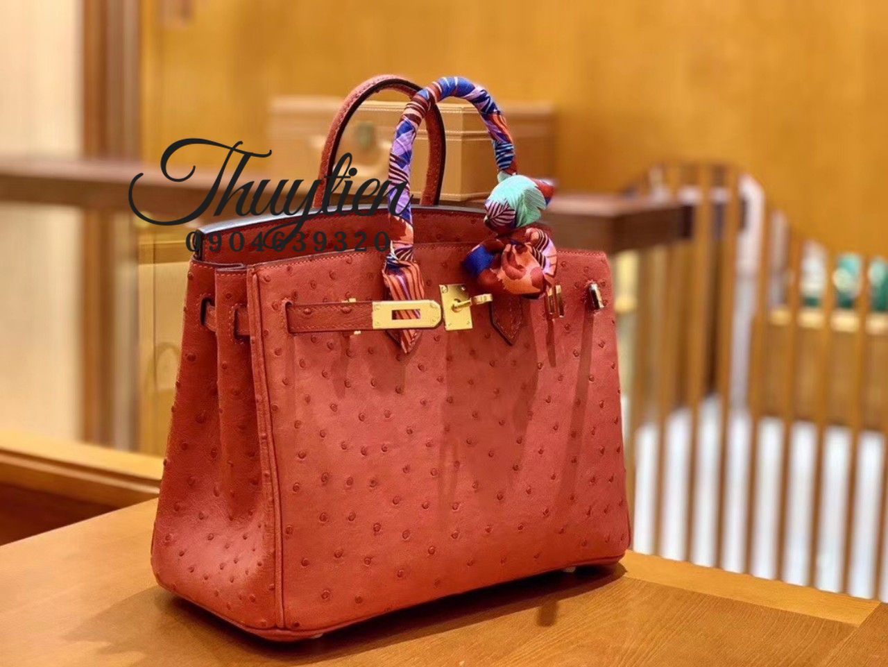 Shop Túi Xách Hm Birkin Da Đà Điểu - Order Túi Xách Vip Like Auth