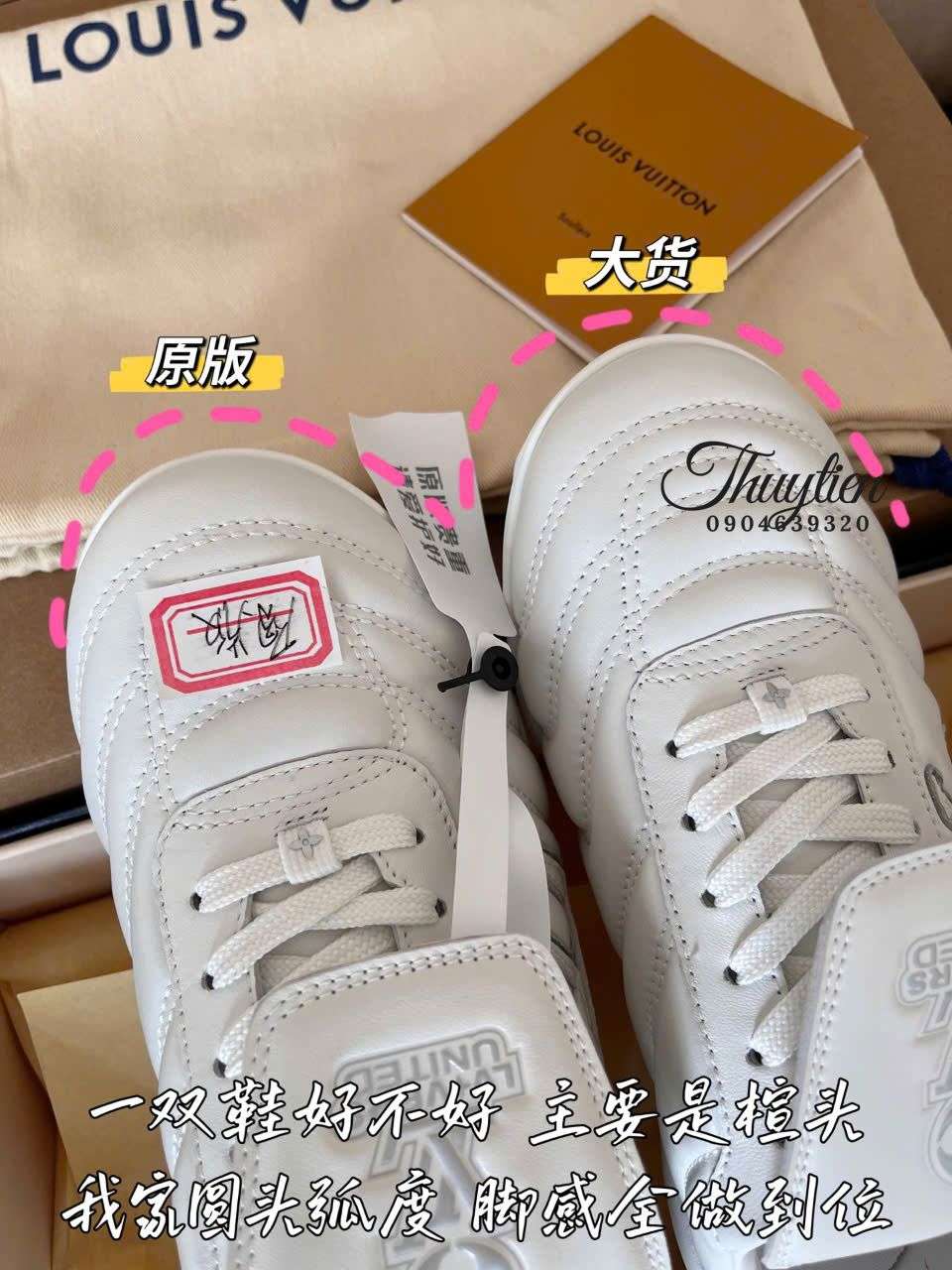 So Sánh Hai Mẫu Giày Lv Nam Bản Authentic Và Rep 1:1