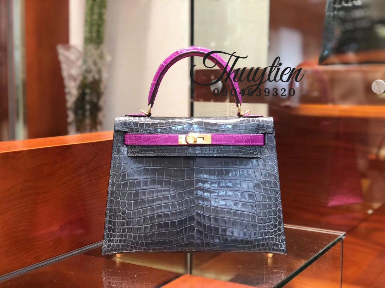 Túi Hàng Hiệu Hm Kelly Da Cá Sấu Cao Cấp Nhất - Nguồn Hàng Giá Tận Xưởng
