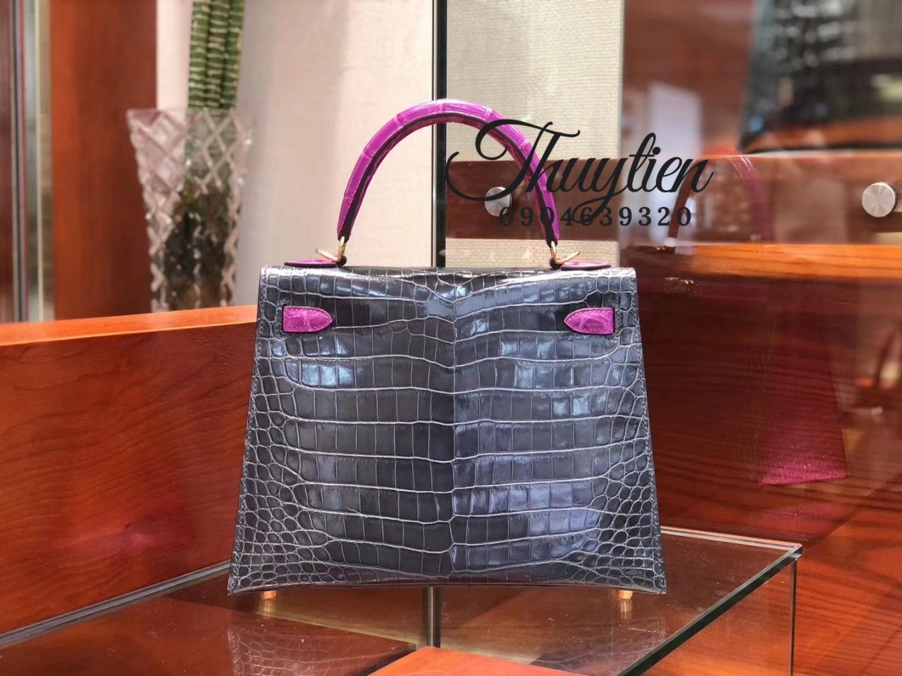 Túi Hàng Hiệu Hm Kelly Da Cá Sấu Cao Cấp Nhất - Nguồn Hàng Giá Tận Xưởng