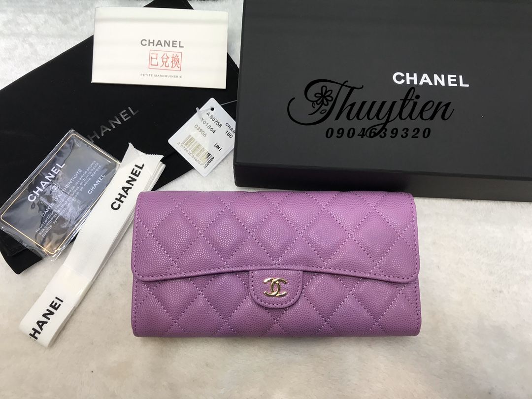 Bộ Sưu Tập Ví Chanel Da BêThật Hàng Hiệu Siêu Cấp Like Auth - Chuyên Túi Ví