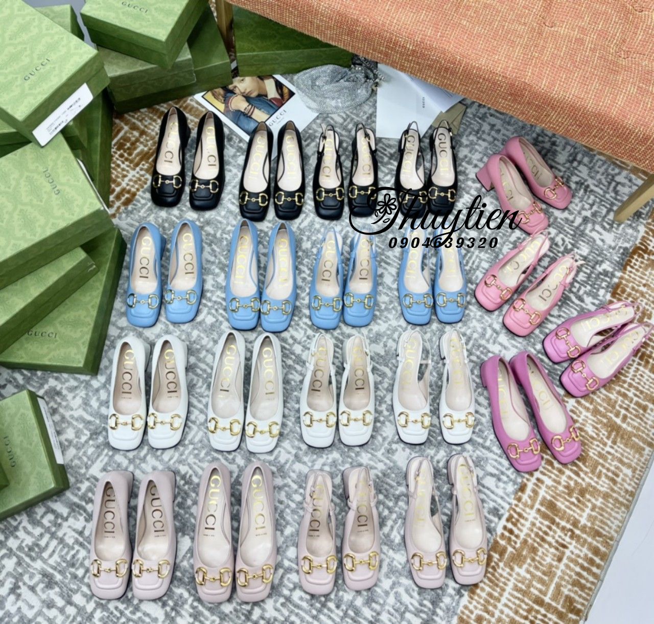 Giày Cao Gót Gucci Nữ Replica 1:1 - Đập Hộp Giày Vip