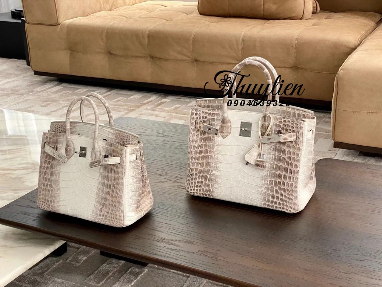 Bộ Sưu Tập Túi Xách Da Cá Sấu Bạch Tạng Handmade Hàng Vip 1:1