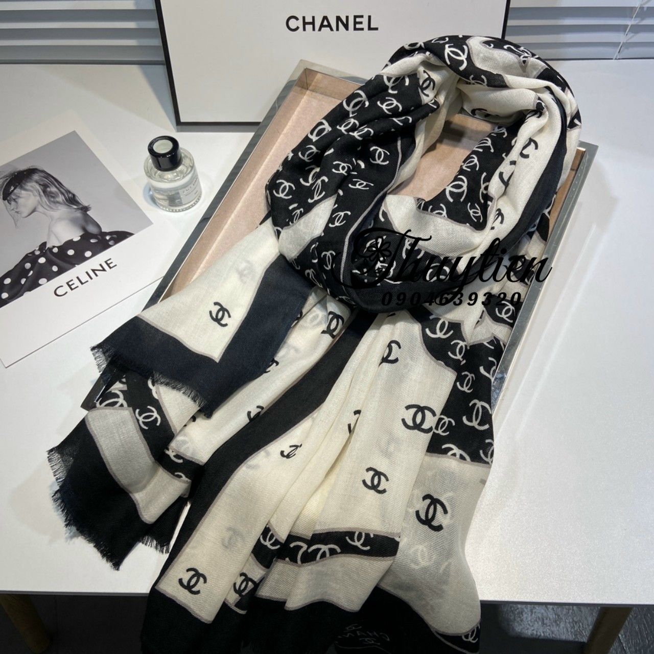 Khăn Quàng Cổ Chanel Siêu Cấp Rep 11  Shop Khăn Vip Tại Nha Trang
