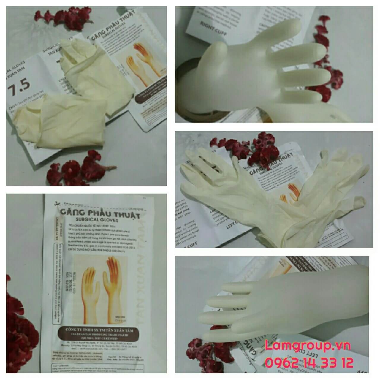 Găng tay y tế Vglove màu trắng chất lượng cao Găng tay y tế Vglove màu trắng chất lượng cao