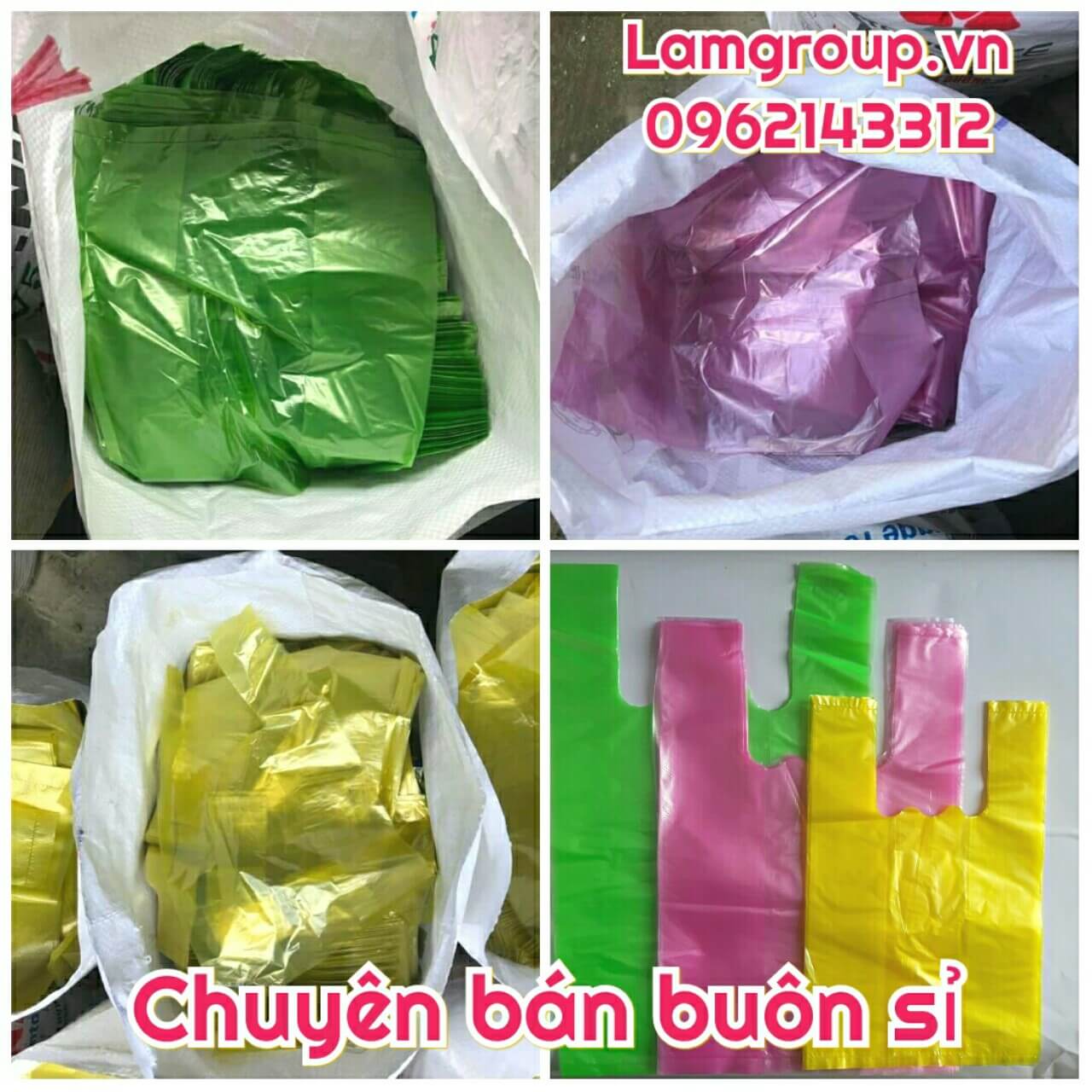 Bán buôn sỉ bao bì túi không quai có quai bóng mỡ đủ màu đủ size Bán buôn sỉ bao bì túi không quai có quai bóng mỡ đủ màu đủ size
