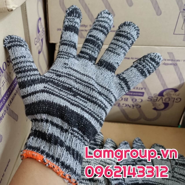 Găng tay len muối tiêu 40g-50g-60g-70g- găng tay bảo hộ lao động giá rẻ Găng tay len muối tiêu 40g-50g-60g-70g- găng tay bảo hộ lao động giá rẻ