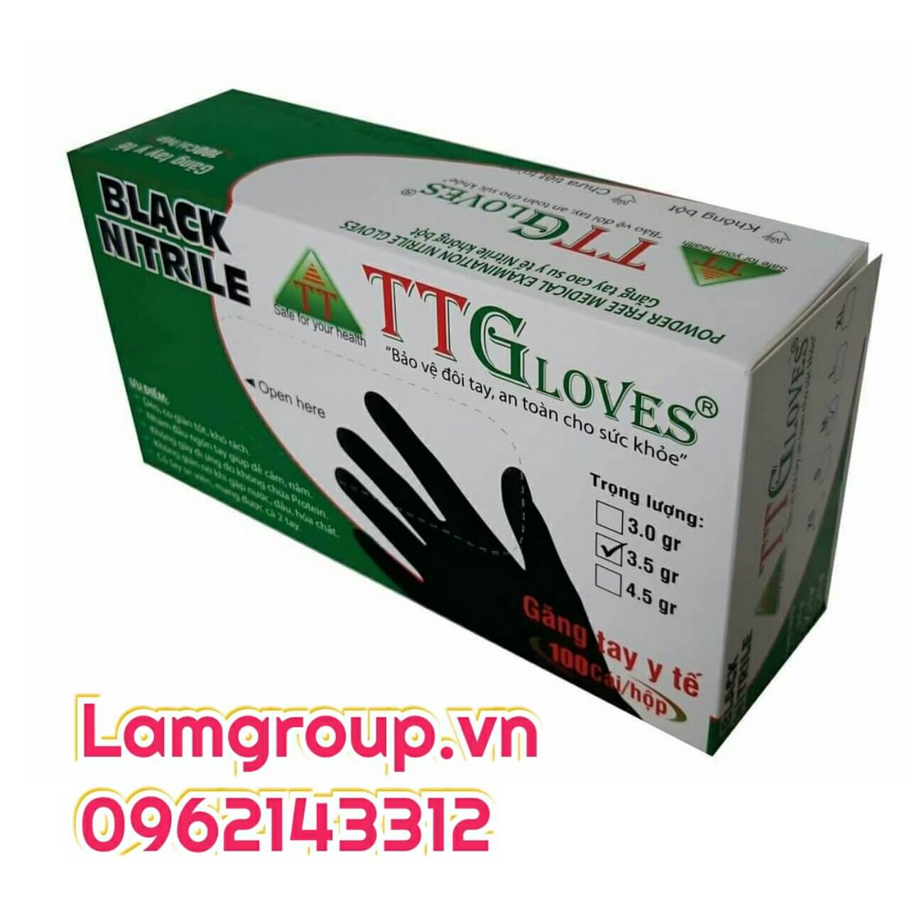 Bao tay y tế TT-Glove màu đen giá sỉ rẻ-chiết khấu cao Bao tay y tế TT-Glove màu đen giá sỉ rẻ-chiết khấu cao