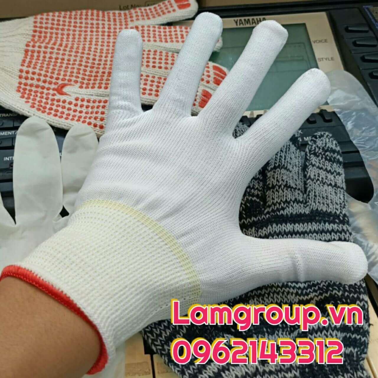 Sản xuất găng tay len công nghiệp Sản xuất găng tay len công nghiệp